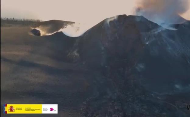 El cono del volcán mide 1.124 metros sobre el nivel del mar